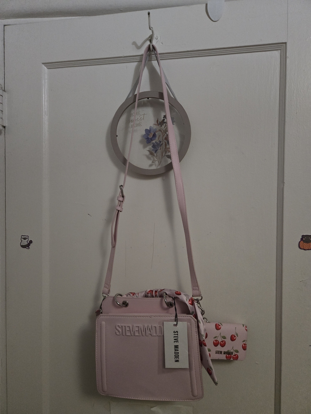 Light Pink Steve Madden Purse W/ Wallet & Scarf 🍒